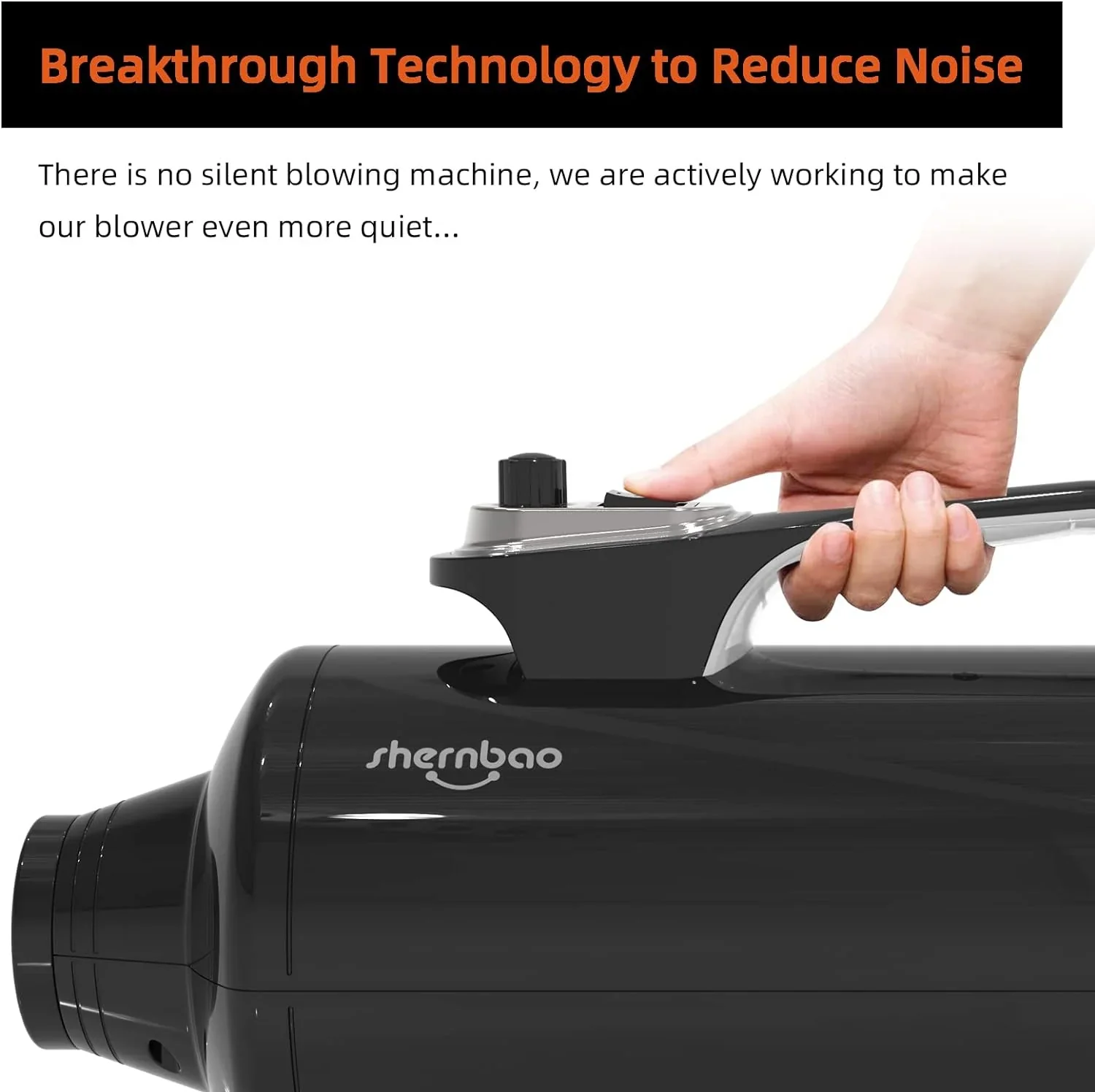 Shernbao Professional Dog Force Dryer, 6.0HP, Jet Black - DHD-2400T - Image 4