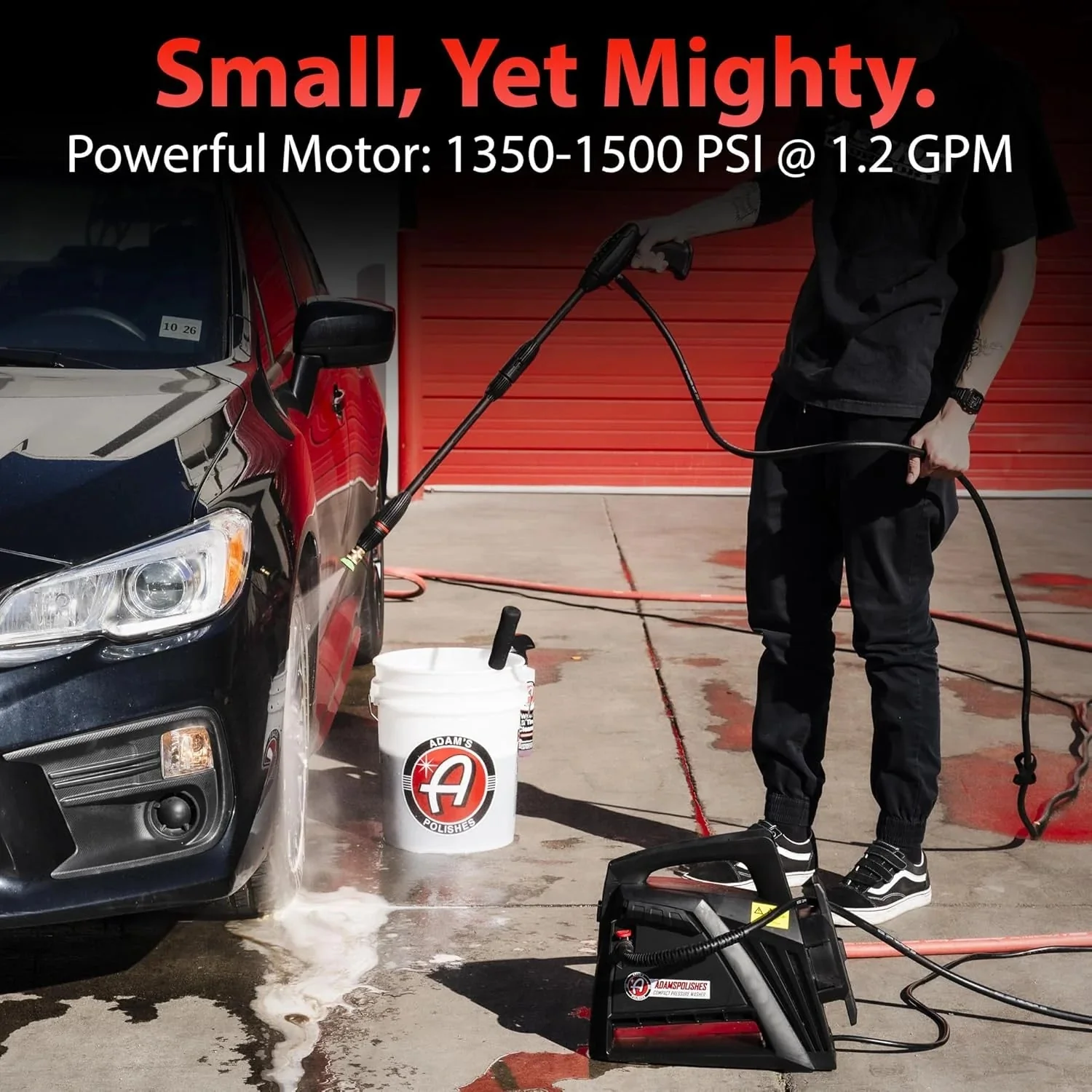 Electric Pressure Washer 2.0, Powerful 1.4 GPM 2000 PSI Car Pressure Washer Sprayer, Snub Nose & Tip Attachment, Use,Car Soap, Patio Boat RV Motorcycle Car Garage Deck Adam's Polishes - Image 12
