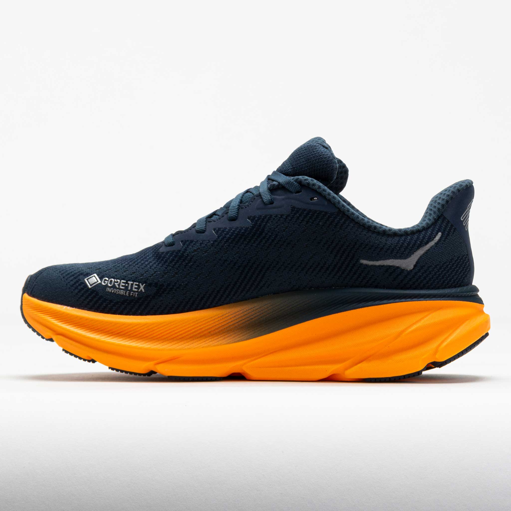 Clifton 9 GTX Men's Running Shoes Stormy Skies/Orange Zest - Image 2