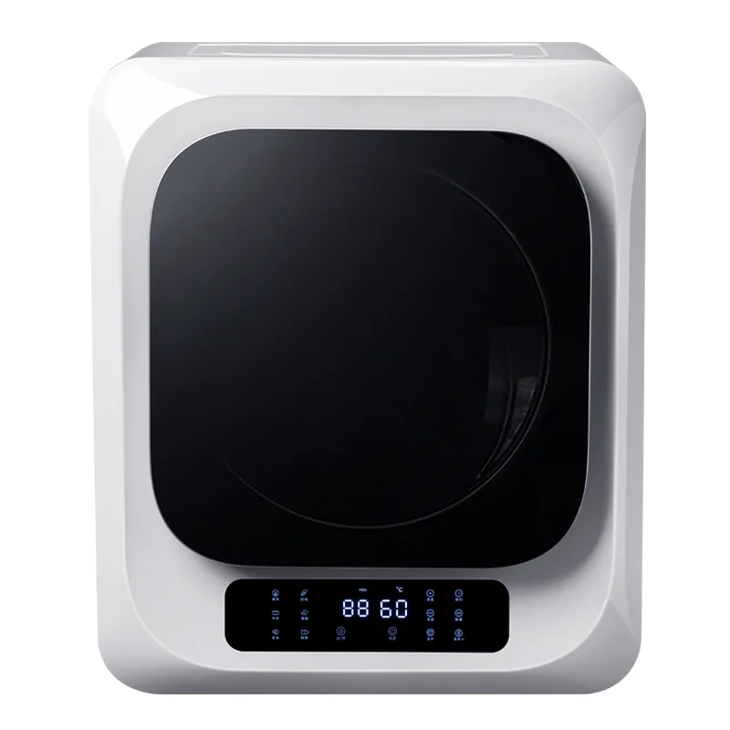 Portable Mini Clothes Dryer - White With Black Square Door - Image 2