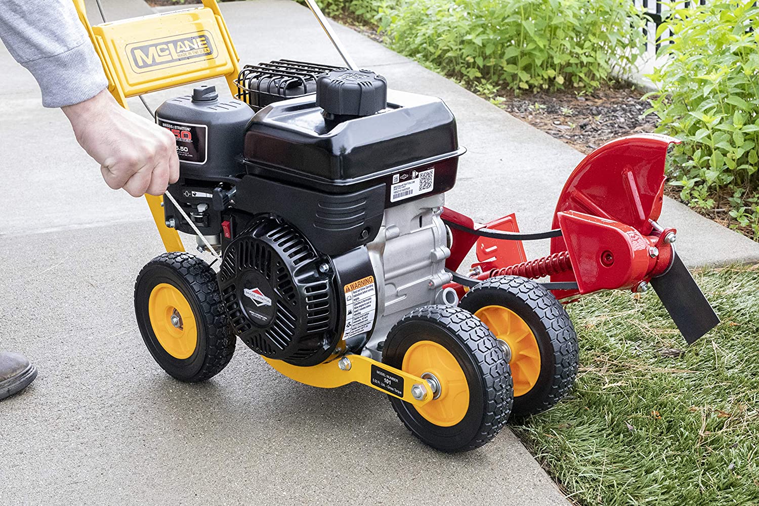 2025 101-5.5GT-7Gas Powered Lawn Edger, 5.50 Gross Torque/3.5 HP B&S Engine 7′′ Wheels - Image 6