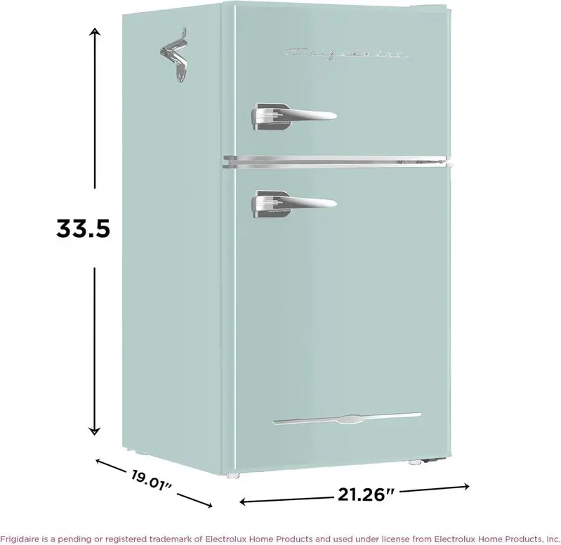 Frigidaire Retro Compact 2-Door Refrigerator With Freezer Compartment And Bottle Opener - 3.2 Cu. Ft - Image 3