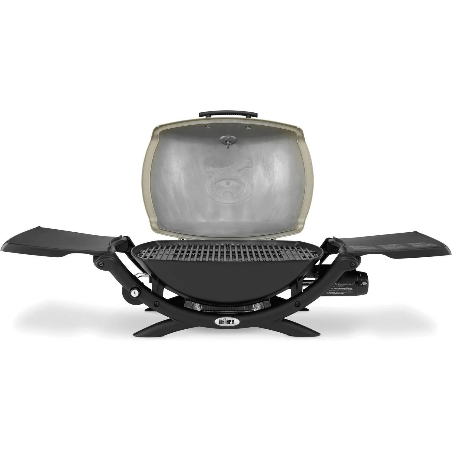 Weber Q 2200 Portable Gas Grill, 1-Burner, Titanium, 12,000 BTU, 280 sq in Cooking Area - Image 2