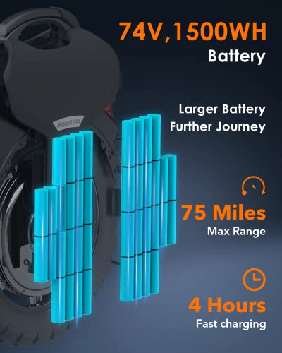 INMOTION V11 Electric Unicycle - 18 Inch Self-Balancing Monowheel, Equipped with 3.35'' Air Suspension - Image 4