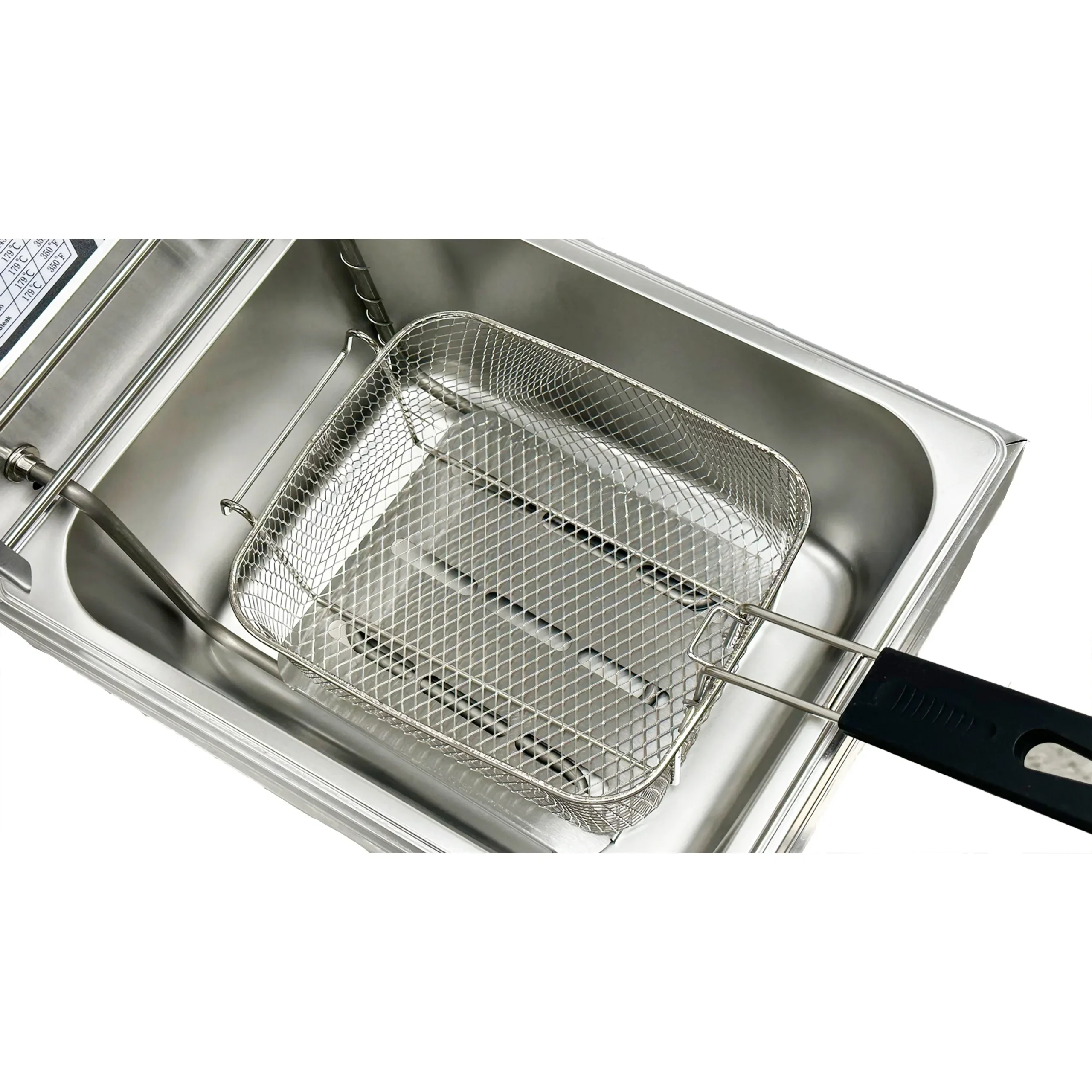 1600W Electric Deep Fryer, Stainless Steel, 6L, 110V - Commercial Single-Chamber - Image 6