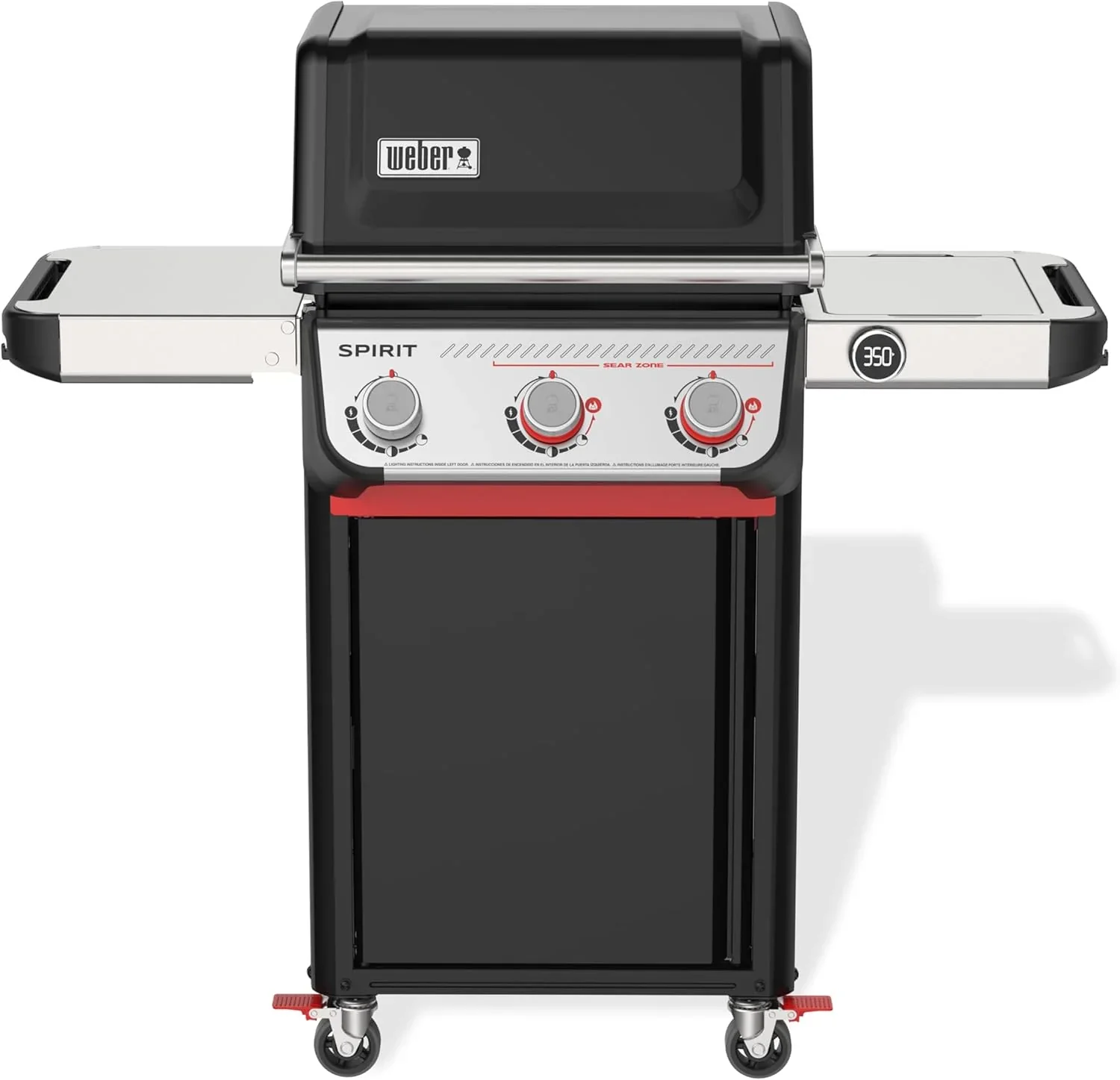 Weber Spirit E-325 Liquid Propane Gas Grill for Outdoor Cooking and BBQ, 3 Burners - Image 5