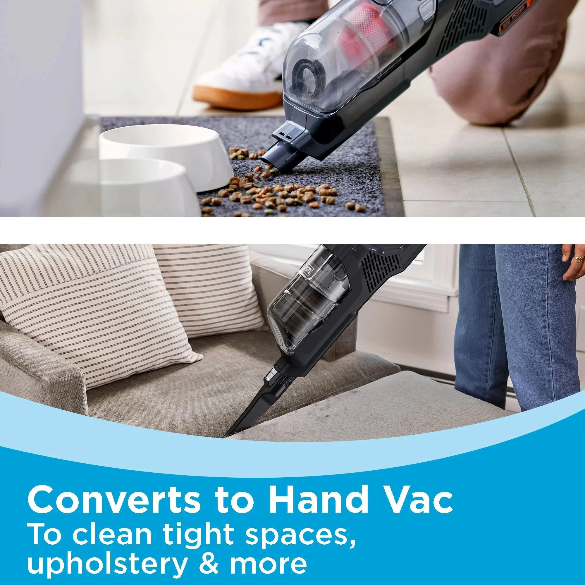 BLACK+DECKER POWERSERIES+ 20V MAX Cordless Stick Vacuum Kit, 44 Minute Run-Time - BHFEA18D1 - Image 14