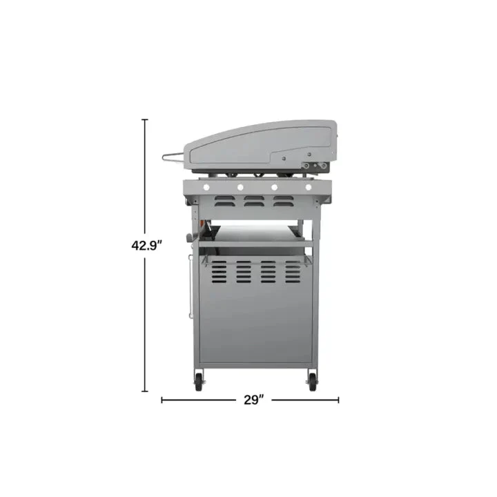 4-Burner 36-Inch Griddle Cooking Station with Hood - Image 5