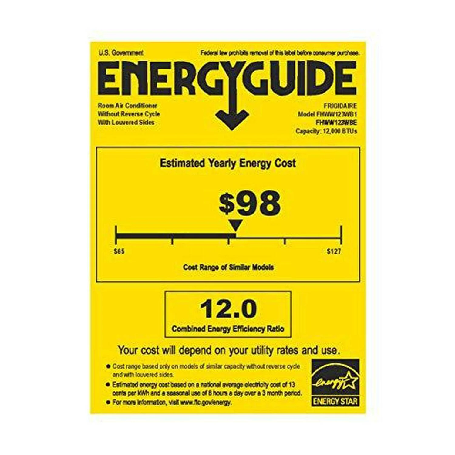 Frigidaire 12,000 BTU Connected Window-Mounted Room Air Conditioner - FHWW123WB1 - Image 5
