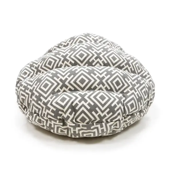 Small Dog Burger Snuggle Bed, Modern Grey, 24in L x 23in W x 12in H - Image 2