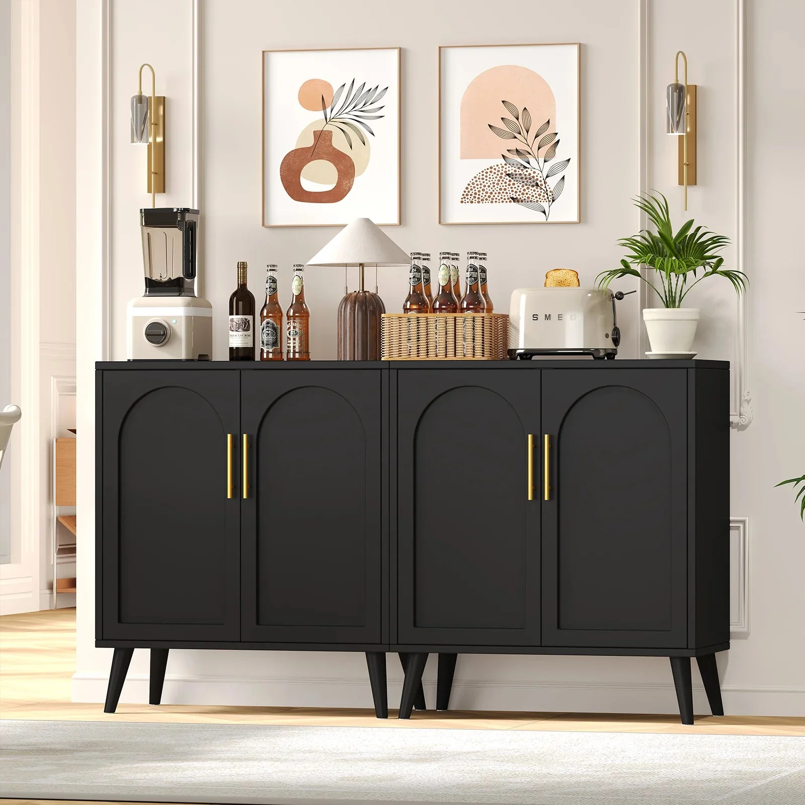 Rovaurx Set Of 2 Rattan Storage Cabinets With Doors - Image 12