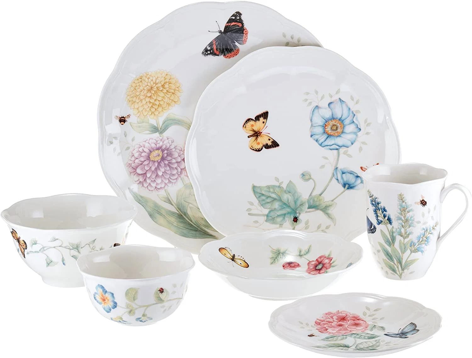 28 Piece Butterfly Meadow Classic Dinnerware Set - Image 4