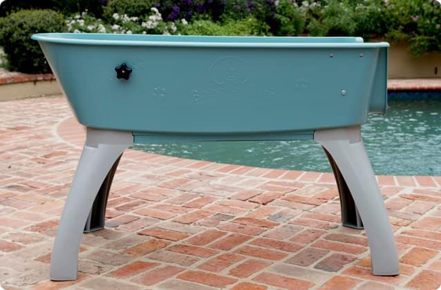Elevated Dog Bath X-Large, Blue - 50 in x 21.25 in x 15 in - Image 4