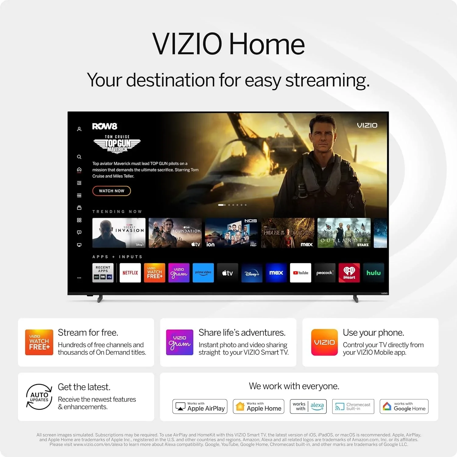VIZIO 50 4K HDR Smart TV, Dolby Vision HDR/HDR10+, WiFi 6 C (Refurbished) - Image 5