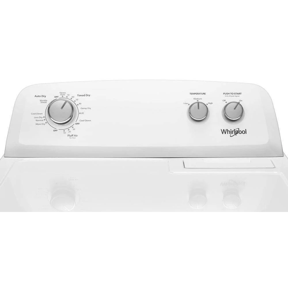7.0 Cu. Ft. Electric Dryer - White - Image 4