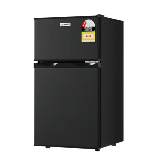 Devanti Bar Fridge Mini Freezer Refrigerator, 80L, Black
