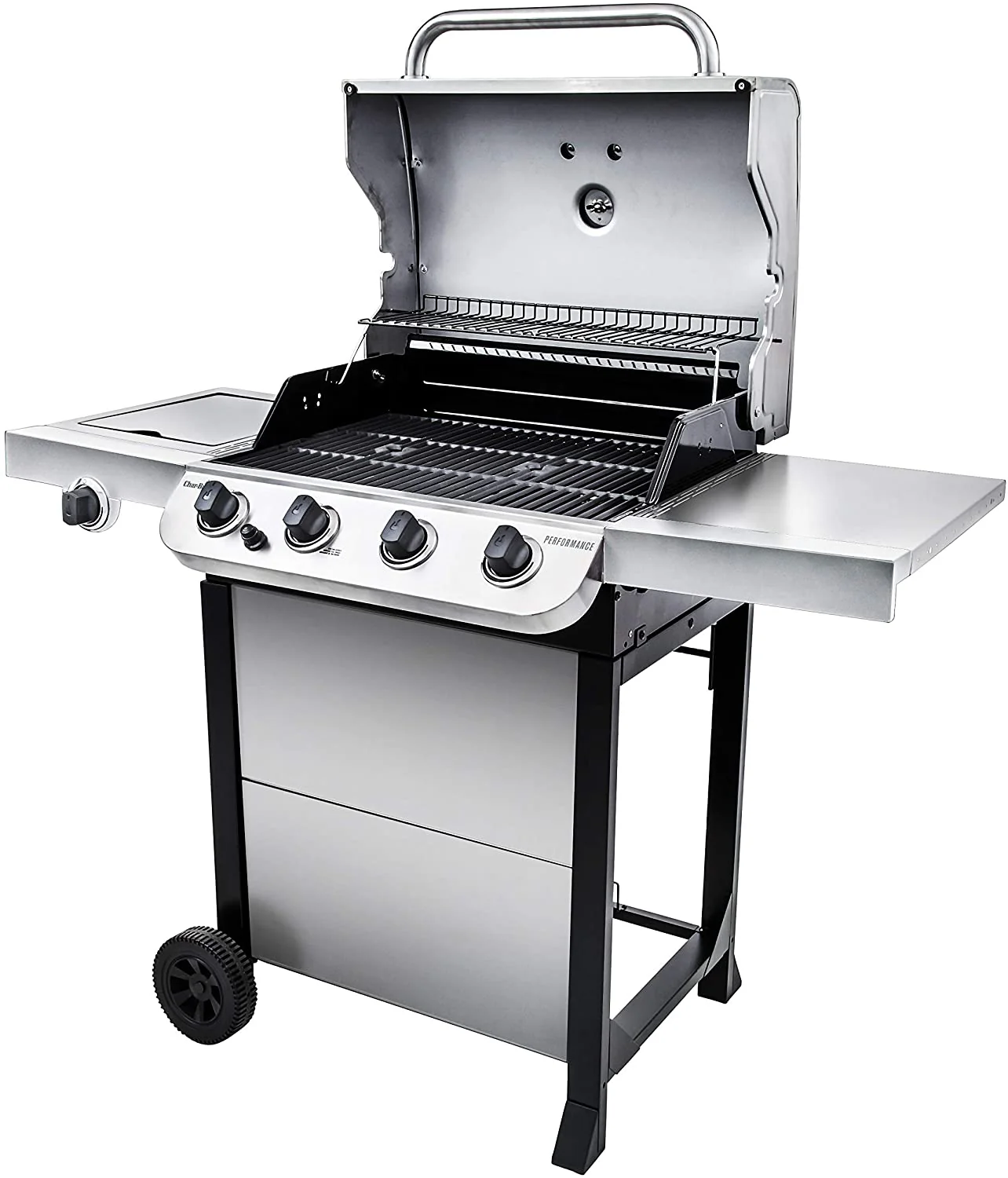 Char-Broil 463377319 Performance 4-Burner Cart Style Liquid Propane Gas Grill, Stainless Steel - Image 2