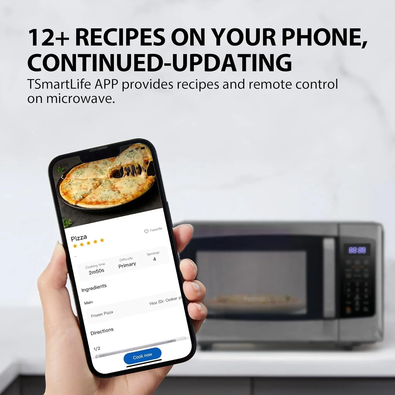 TOSHIBA 4-in-1 Countertop Microwave Oven, 1.5 Cu Ft, 1000W, Silver - ML-EC42P(SS) - Image 18