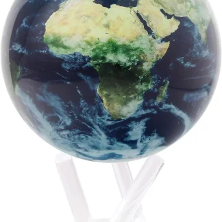 MOVA Self-Rotating Globe Earth With Clouds, 4.5 in - Light Powered