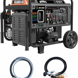 10500 Peak Watt Tri Fuel Open Frame Inverter Generator,with ATS,Quiet Technology,CO Sensor,digital display and 50A,Ideal for Home backup,contruction site and RV Camping.
