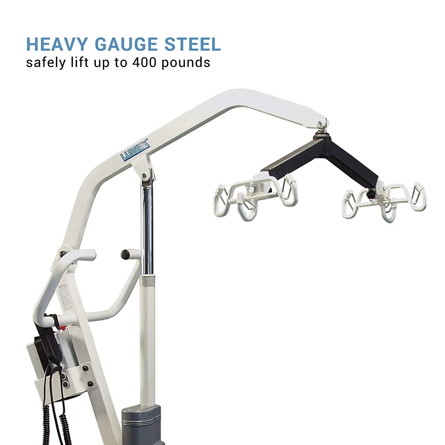 Lumex Battery Powered Patient Transfer Lift, 400 Lb Capacity, White - LF1050 - Image 5