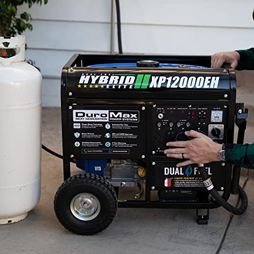 DuroMax XP12000EH Dual Fuel Generator – 12,000W Gas/Propane, 457cc 4-Stroke Engine, EPA/CARB Compliant - Image 4