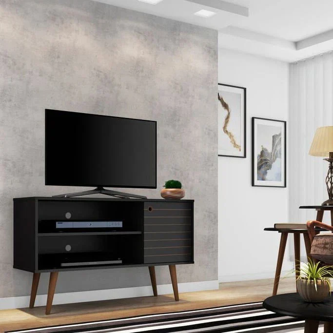 Mid-Century Modern Liberty Dual-Shelf TV Console - Image 17