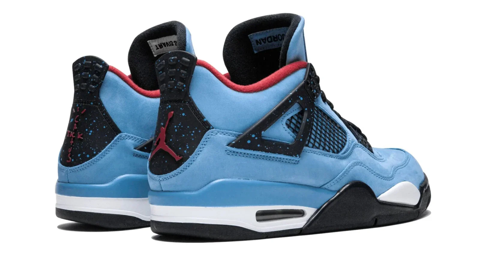 Air Jordan Sneakers, Blue Nubuck - Air Jordan 4 Retro Travis Scott Cactus Jack - Image 4