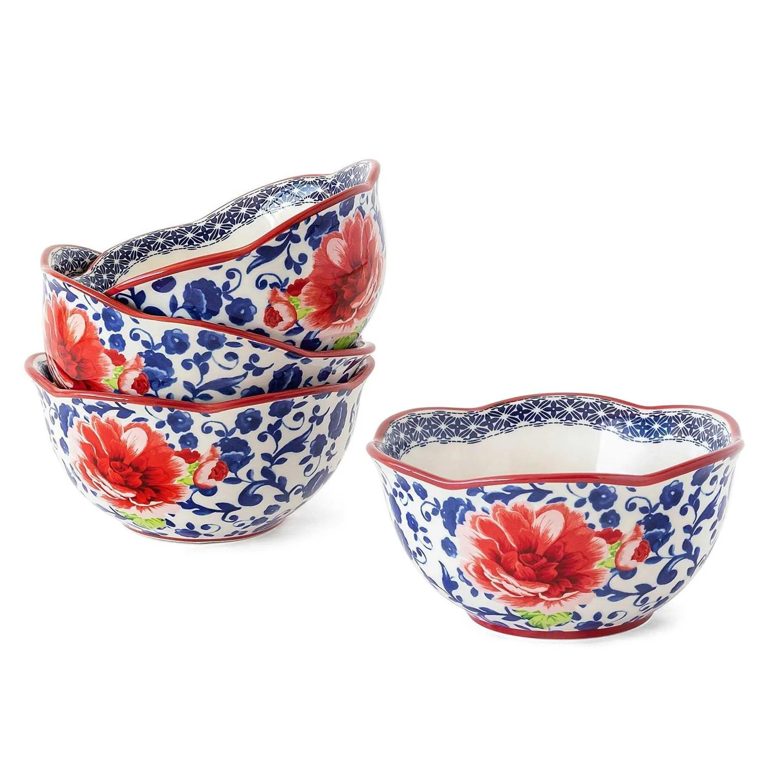 The Pioneer Woman 12-Piece Heritage Floral Stoneware Dinnerware Set - Image 4