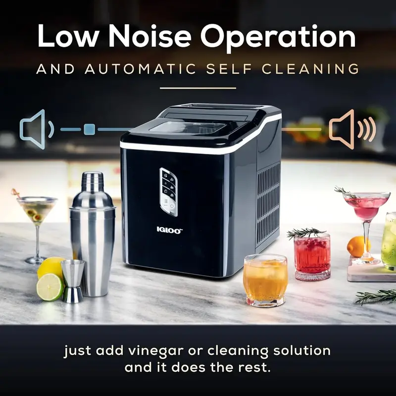 Igloo Portable Automatic Ice Maker, 26 lbs/Day, 1.5-Quart Water Tank - Self-Cleaning - Image 5