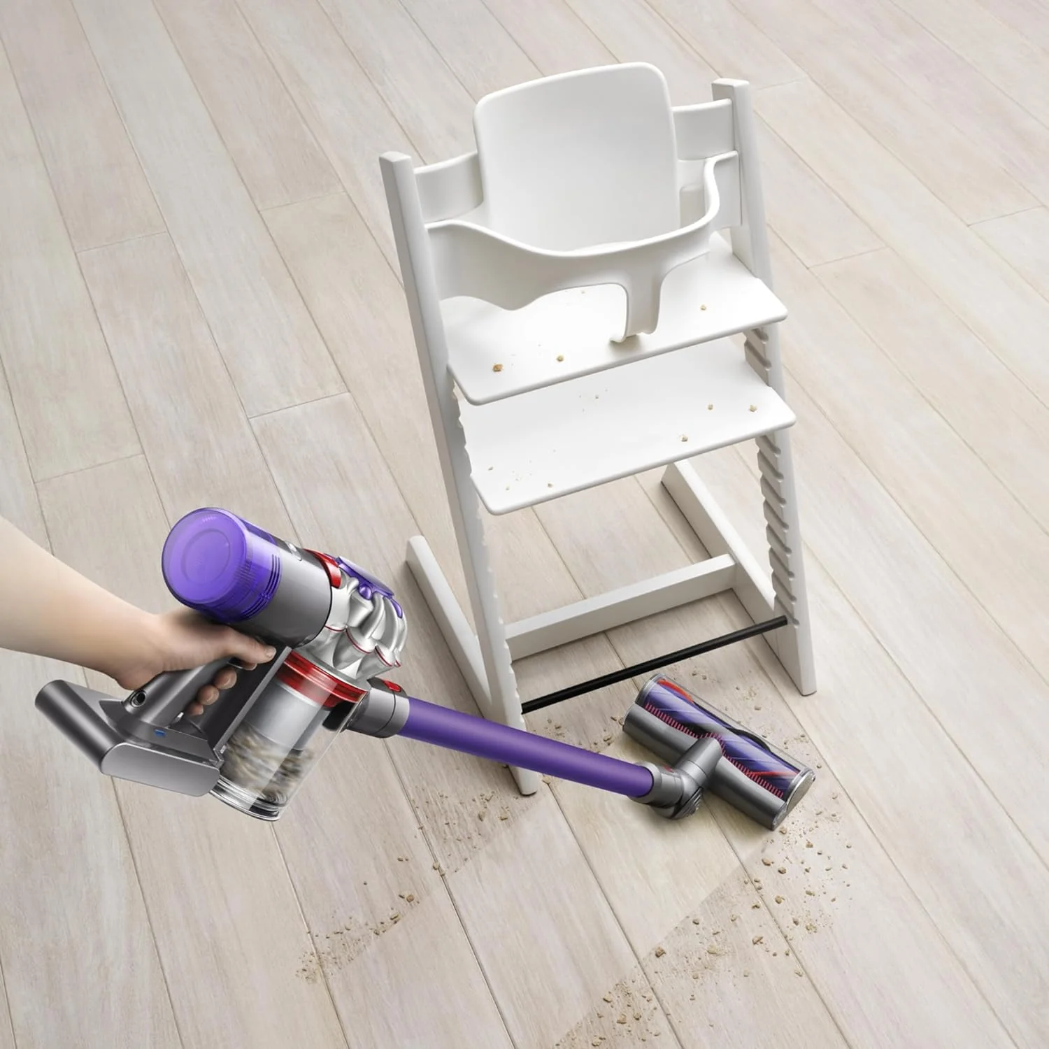 Dyson Cordless Stick Vacuum Cleaner, 0.14 Gallons, Silver/Nickel - V8 SV25 - Image 14