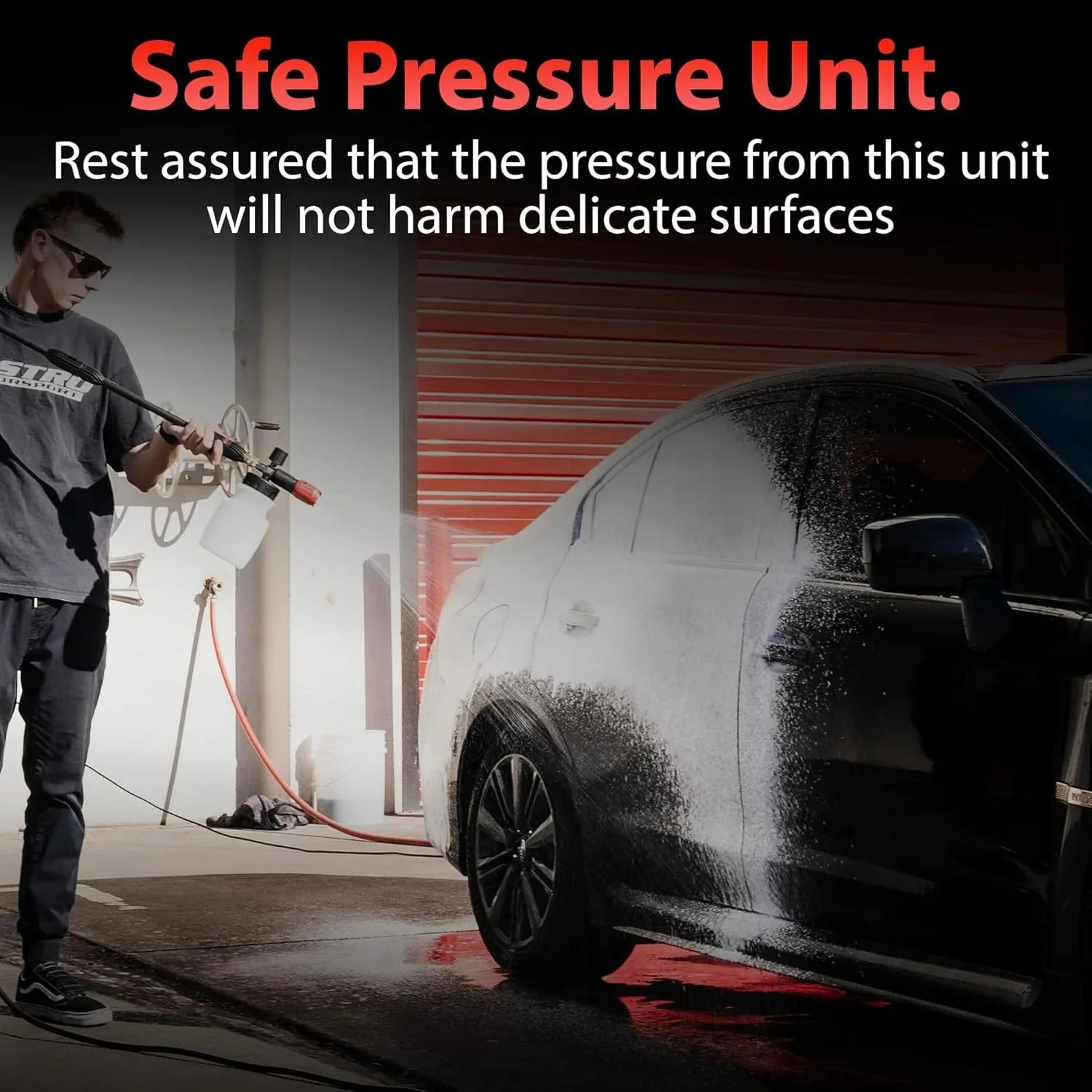 Electric Pressure Washer 2.0, Powerful 1.4 GPM 2000 PSI Car Pressure Washer Sprayer, Snub Nose & Tip Attachment, Use,Car Soap, Patio Boat RV Motorcycle Car Garage Deck Adam's Polishes - Image 14