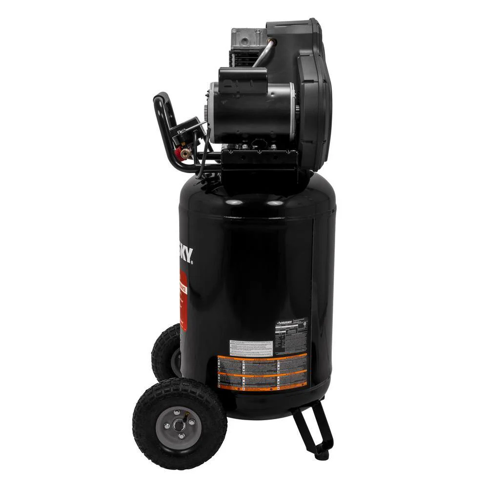 Husky 30 Gal. 175 PSI Oil Lubed Belt Drive Portable Vertical Electric Air Compressor C304H - Image 3