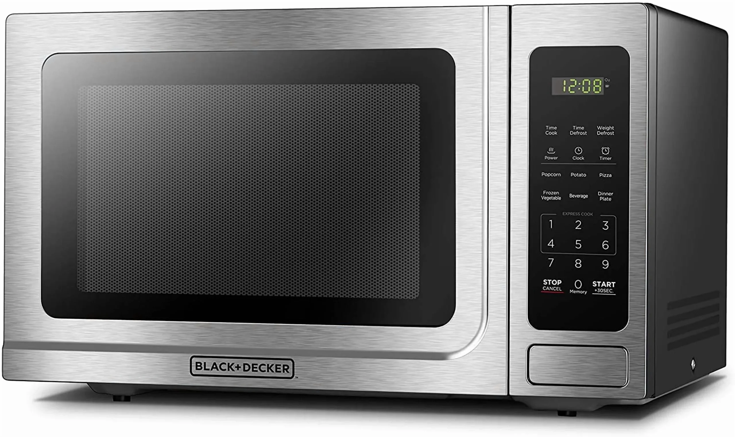 BLACK+DECKER 1.4 Cu Ft 1000 Watt Countertop Microwave Oven, Stainless Steel - Image 5