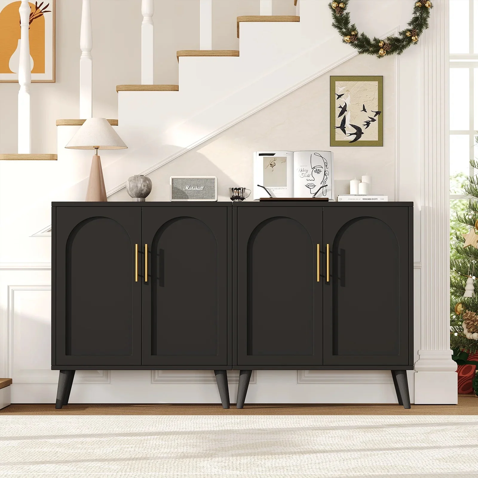 Rovaurx Set Of 2 Rattan Storage Cabinets With Doors - Image 10
