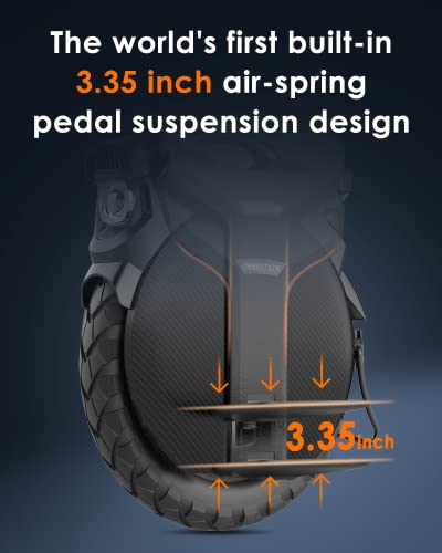 INMOTION V11 Electric Unicycle - 18 Inch Self-Balancing Monowheel, Equipped with 3.35'' Air Suspension - Image 7