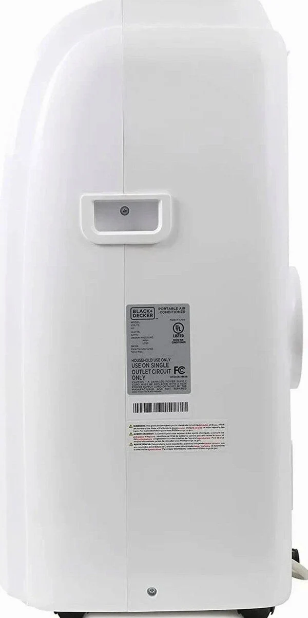 BLACK+DECKER 14,000 BTU Portable Air Conditioner With Heat And Remote Control - White - Image 8