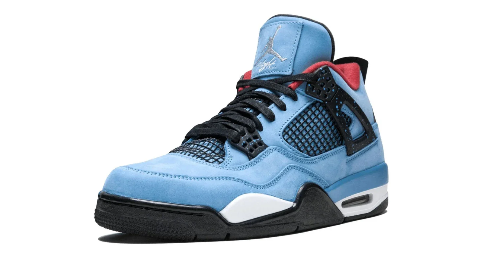 Air Jordan Sneakers, Blue Nubuck - Air Jordan 4 Retro Travis Scott Cactus Jack - Image 2