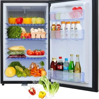 SMETA 1.7 Cu Ft Portable Absorption Mini Fridge With Lock