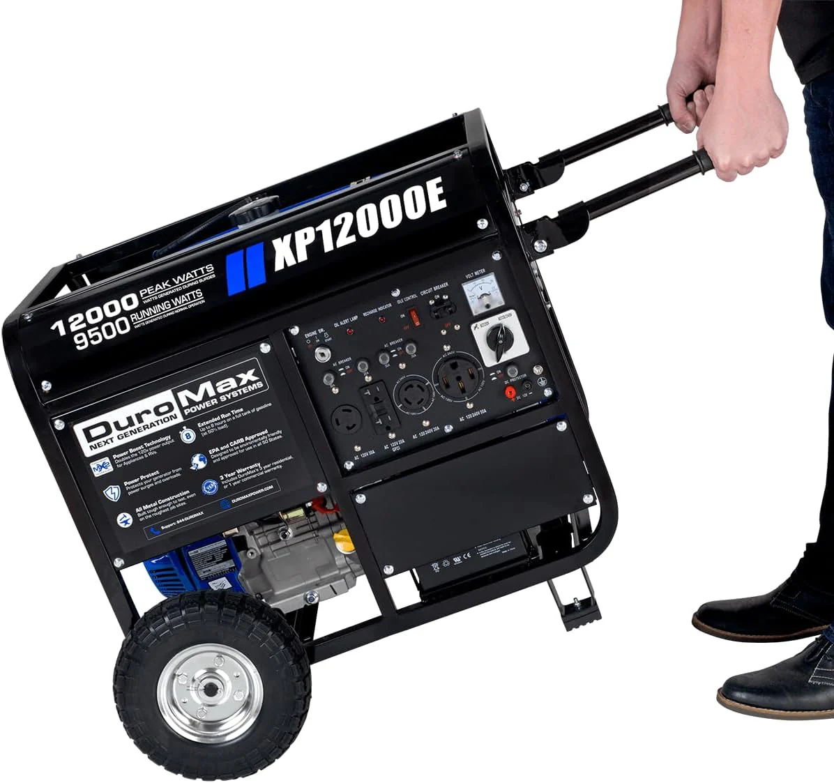 13,000-Watt Dual Fuel Portable Generator - Gas & Propane, Electric Start, Whole Home Backup Power, Transfer Switch Ready, RV & Emergency Ready - Image 5