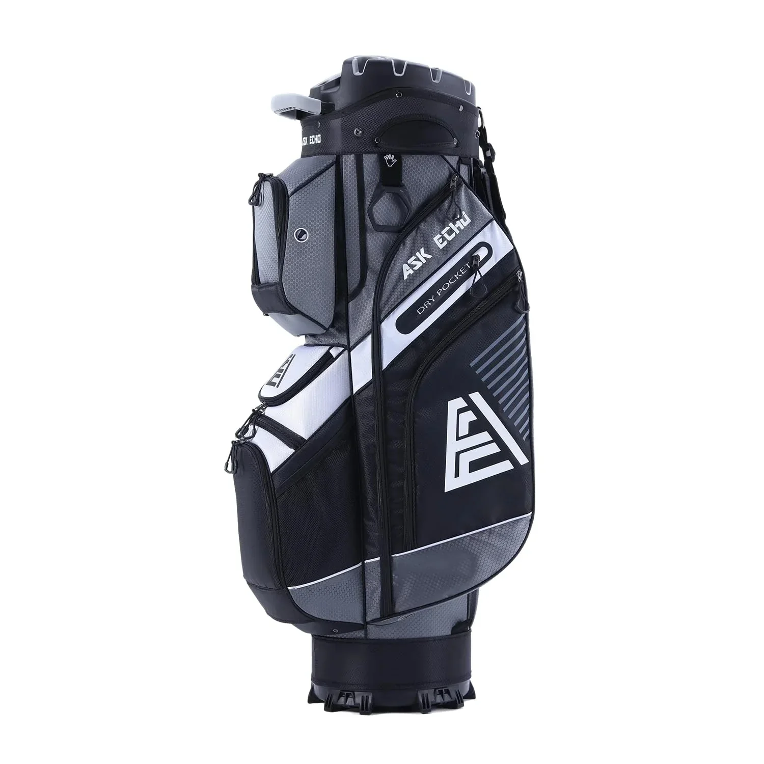 ASK ECHO T-Lock Golf Cart Bag with Handles and Rain Cover - Image 7