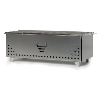 Yak Charcoal Grill, Brushed Steel