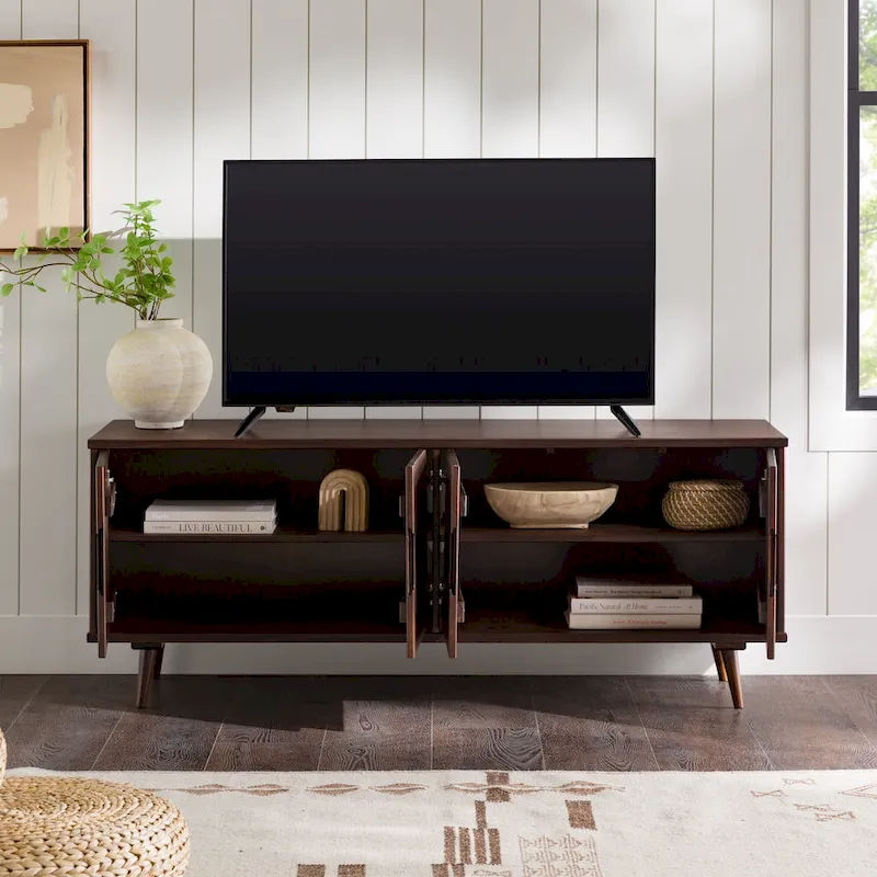 Mid-Century Modern Solid Wood TV Console by Middlebrook - Image 15