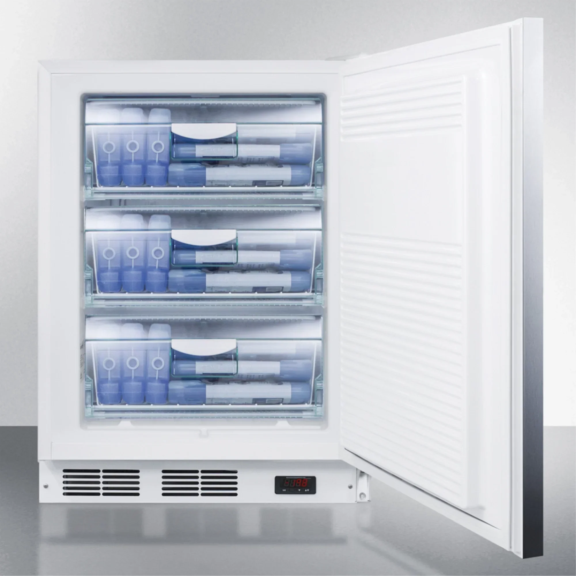 Commercial Built-In Medical All-Freezer, -25 C Capable, 32 Inch Height, Stainless Steel Door - Image 4