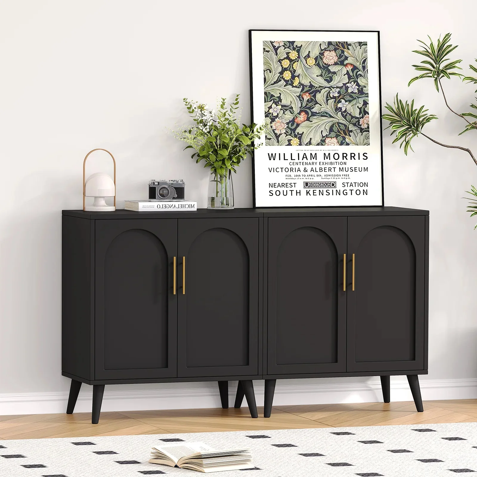 Rovaurx Set Of 2 Rattan Storage Cabinets With Doors - Image 11