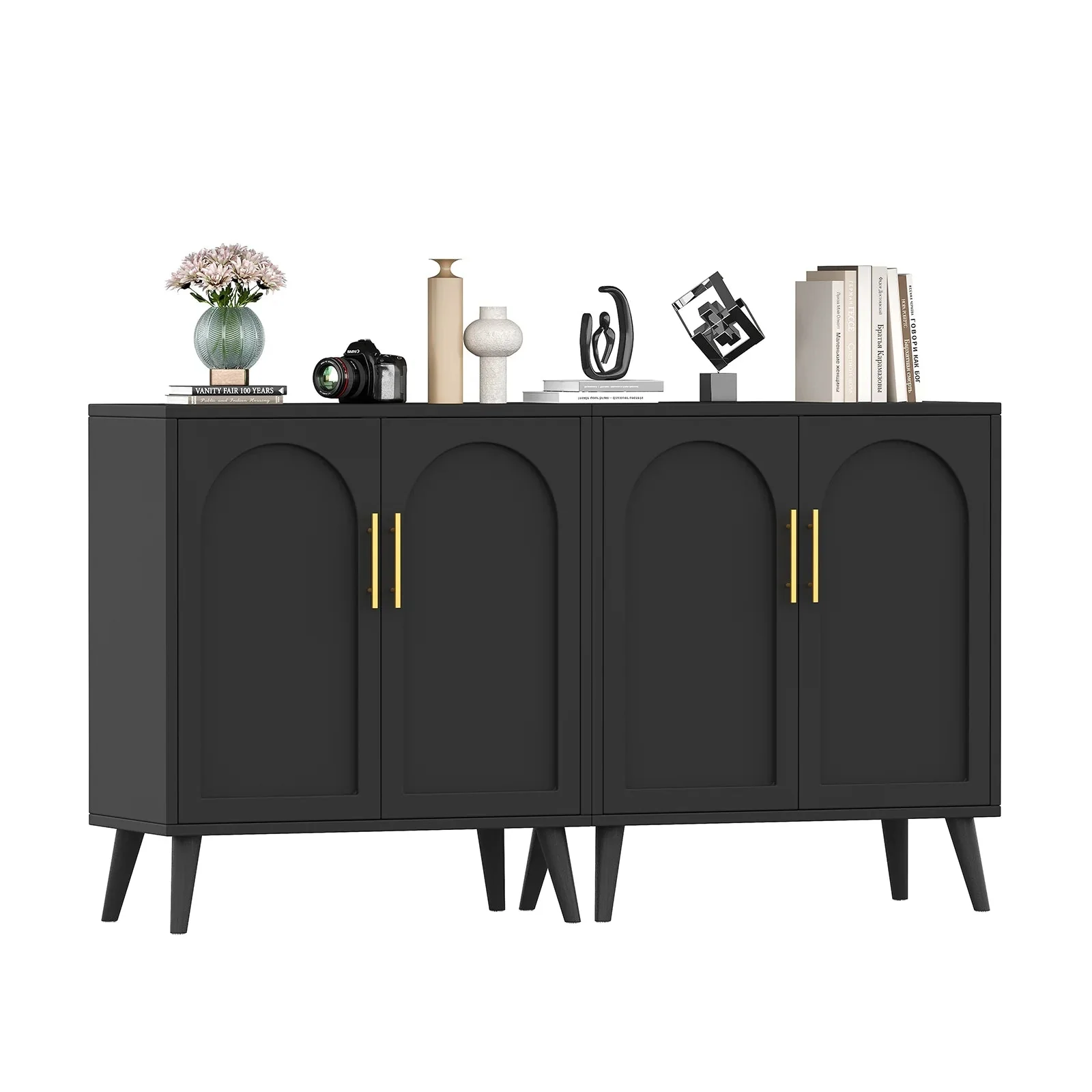 Rovaurx Set Of 2 Rattan Storage Cabinets With Doors - Image 14