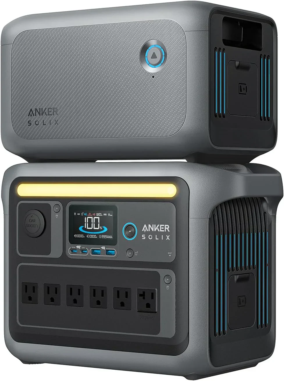 Portable Power Station 1800W (2400W Peak) Solar Generator 58 Minutes to Fully Charge - Image 3