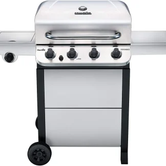Char-Broil 463377319 Performance 4-Burner Cart Style Liquid Propane Gas Grill, Stainless Steel
