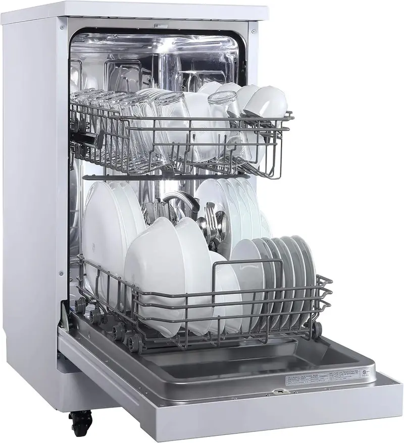 RCA Portable Dishwasher 18-Inch, 8 Place Settings, White - RDW1809-WHITE - Image 5