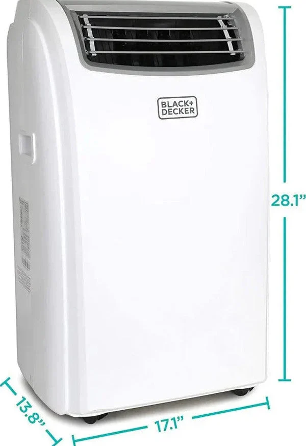 BLACK+DECKER 14,000 BTU Portable Air Conditioner With Heat And Remote Control - White - Image 9